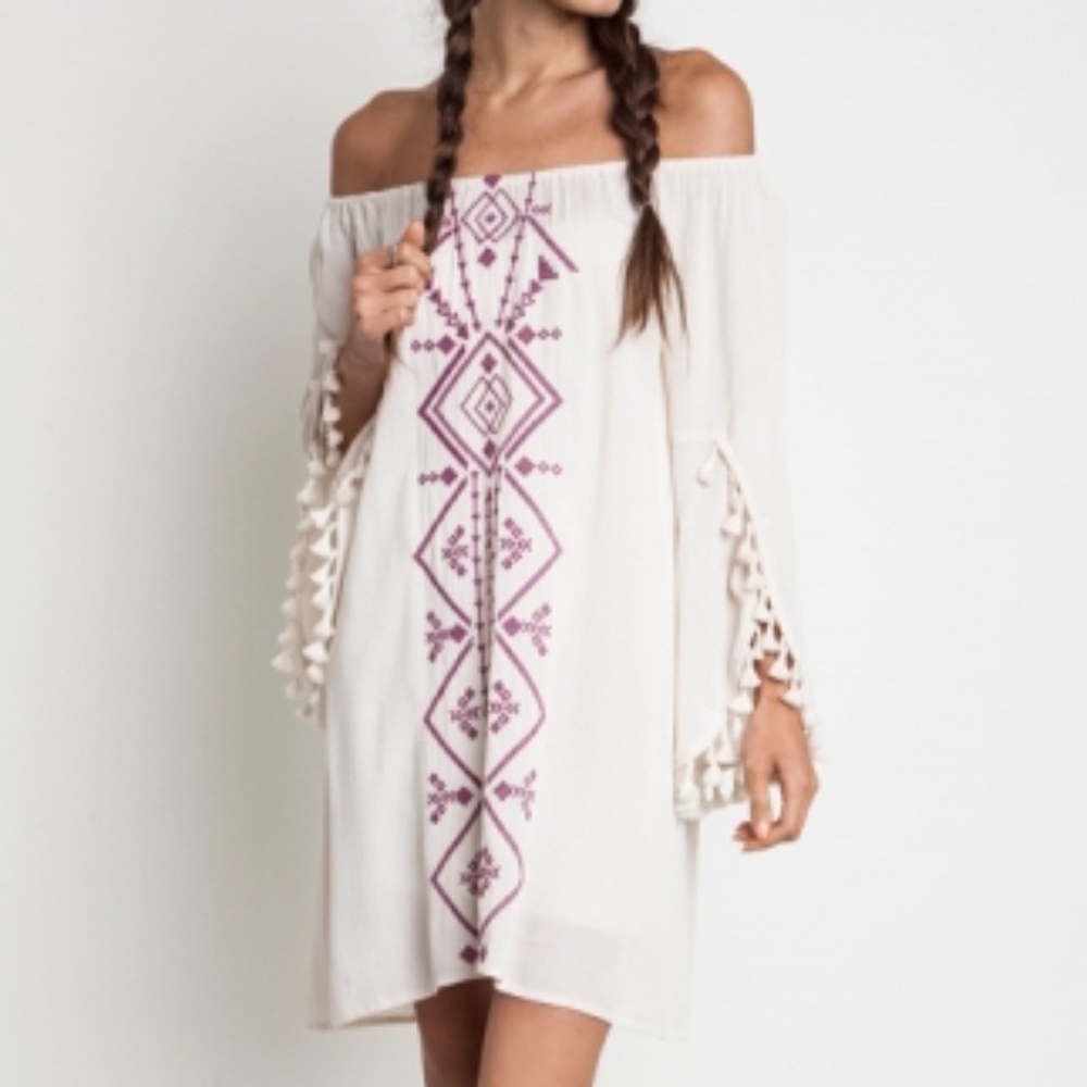 Fringe Sleeve Cover-up Dress